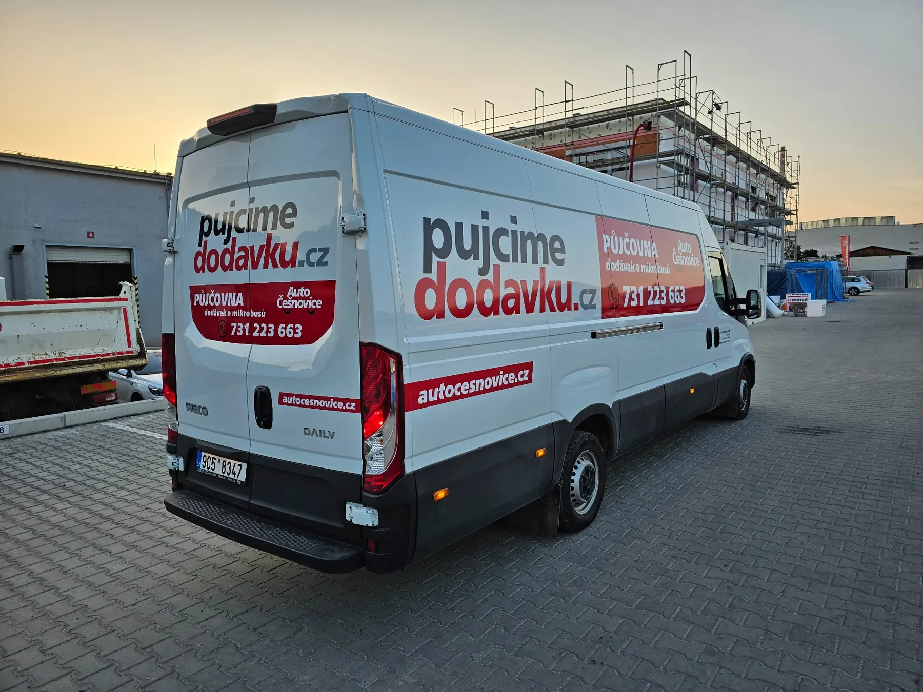 Reklamní polep půjčovny dodávek Auto Češnovice